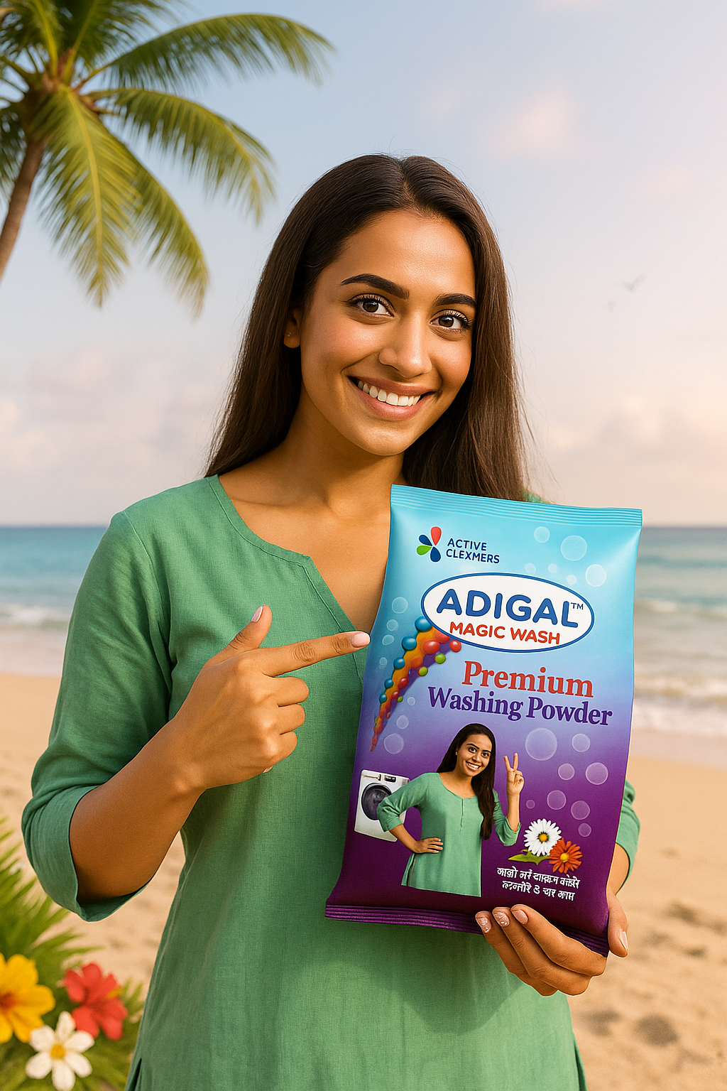Adigal detergent powder for powerful stain removal and laundry cleaning