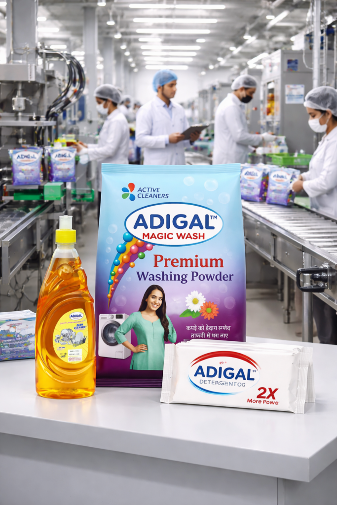cleaning products manufacturer Adigal by Sidhi Chemicals factory and product overview