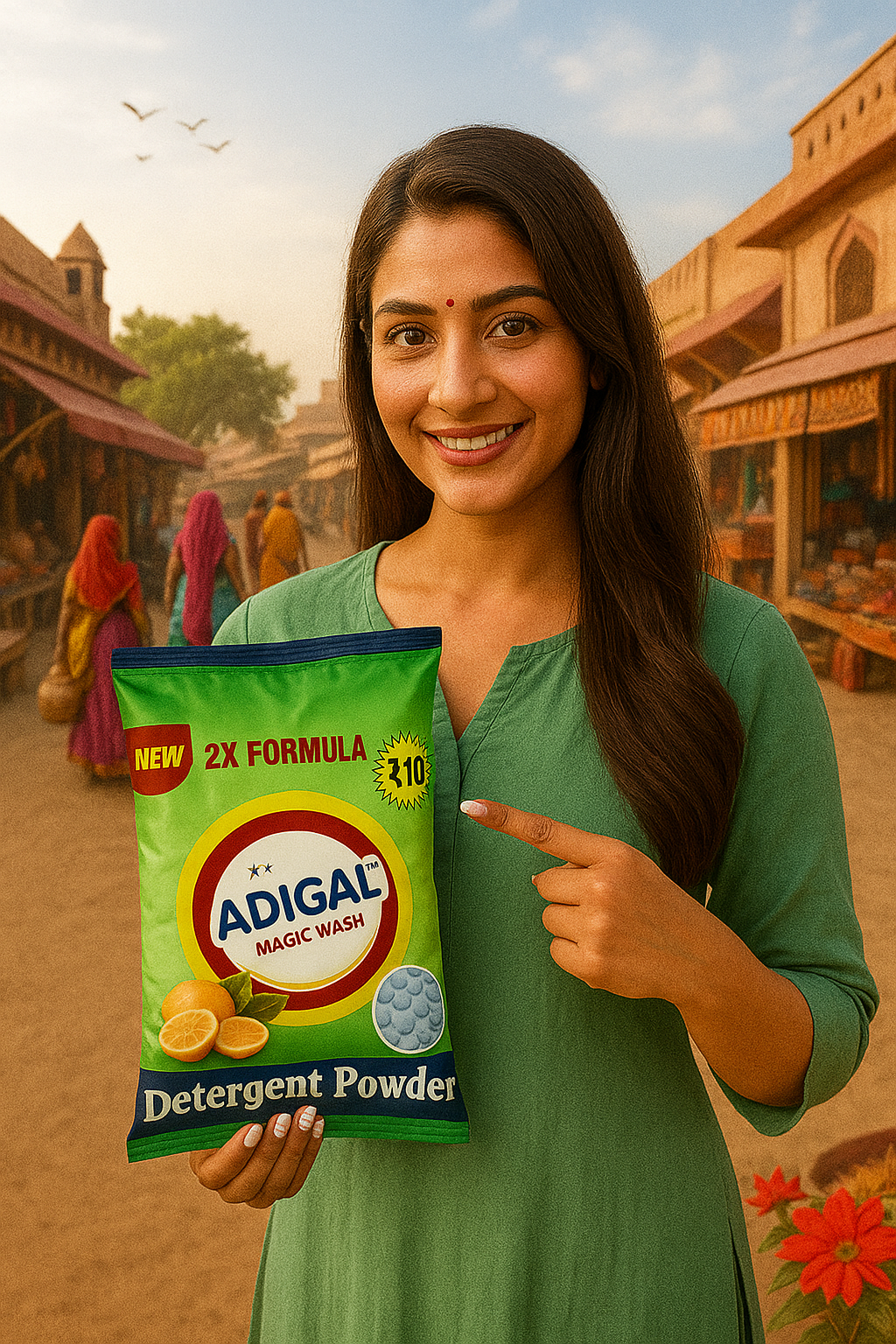 Adigal detergent powder powerful laundry cleaning products